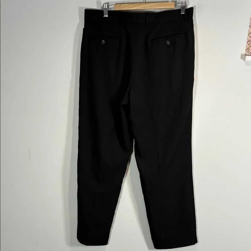 Perry Ellis Portfolio Black Dress Pants 34 Career Office Slacks